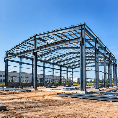 Two-Bay Portal Frame Manufacturing Workshop