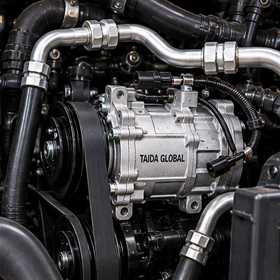 Cab Air Conditioning Compressor for Heavy-Duty Trucks
