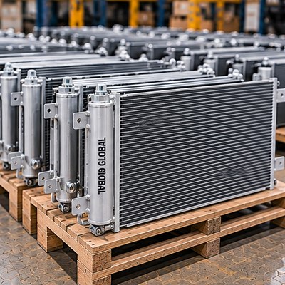 A/C Condenser Core for Heavy-Duty Trucks
