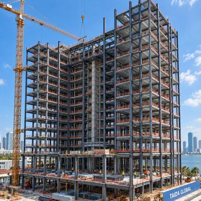 Steel-Framed High-Rise Hotel Structure