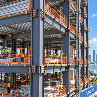 Steel-Framed High-Rise Hotel Structure