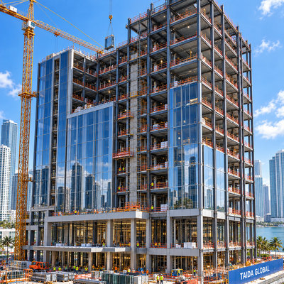 Steel-Framed High-Rise Hotel Structure