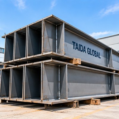 Built-Up Welded H-Beam Steel Member