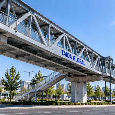Pedestrian Steel Truss Footbridge