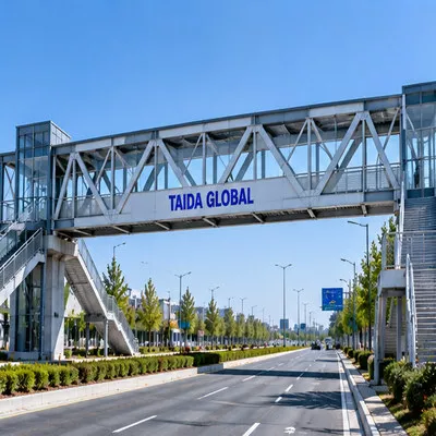 Pedestrian Steel Truss Footbridge