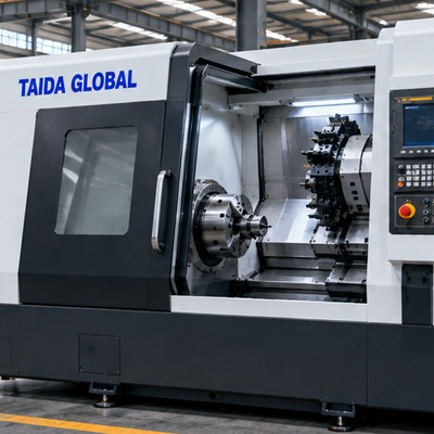 CNC Lathe with Live Tooling and C-Axis