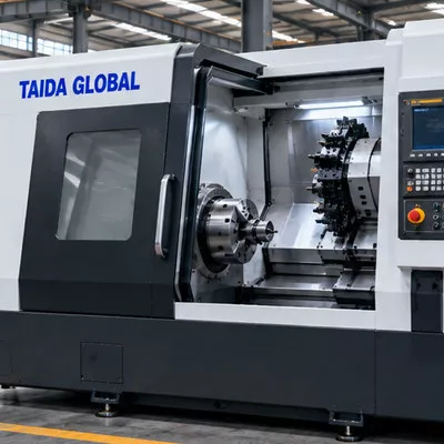 CNC Lathe with Live Tooling and C-Axis