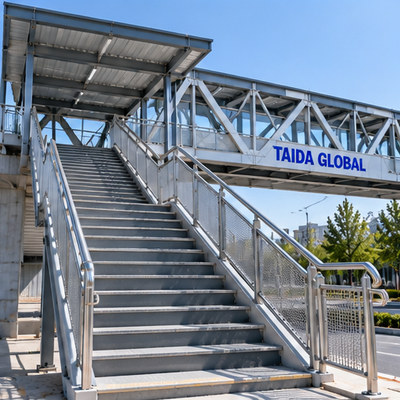 Pedestrian Steel Truss Footbridge
