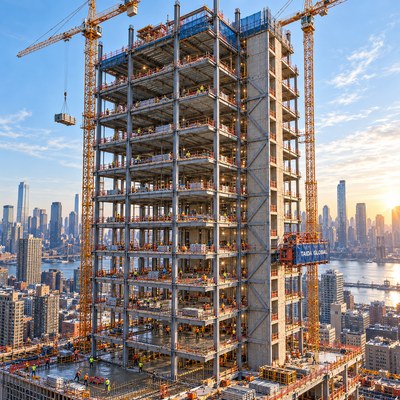Twenty-Story Composite Steel Floor System
