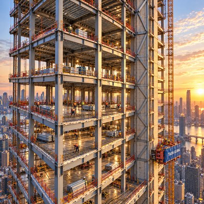 Twenty-Story Composite Steel Floor System
