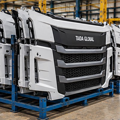 Cab Front Grille Panel for Heavy-Duty Trucks