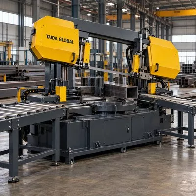 Dual-Miter Band Saw for Steel Profiles