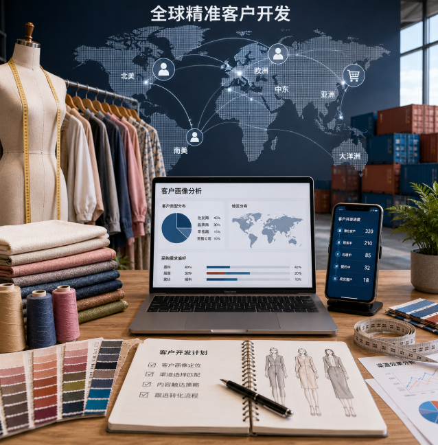 服装纺织工厂跨境电商怎么做怎么找全球精准客户？从客户画像到开发动作.png